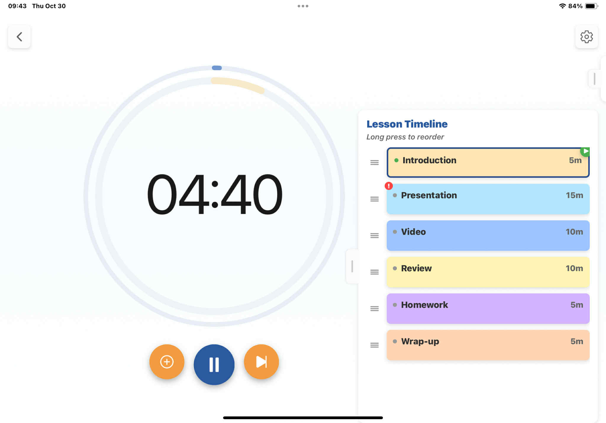 Track Progress - Tablet